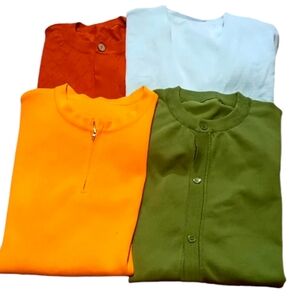 Men /Button Up Placket/Knits/ Various Colors/ All Size are Medium/ Designed by D